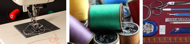 sewing machine thread and materials